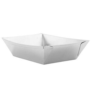 "GET 4-80868 Rectangular Boat Tray - 6"" x 4 1/2"", Stainless Steel"