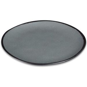 "GET CS-100-GR Pottery Market 10 1/2"" Round Melamine Dinner Plate, Speckled Gray"