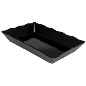 "GET ML-88-BK Rectangular Display Tray, 13 3/4"" x 9 1/2"", Melamine, Black"