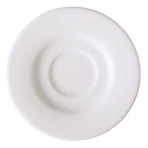 "GET PA1101900324 6 1/2"" Round Actualite Tea/Bouillon Saucer - Porcelain, Bright White"