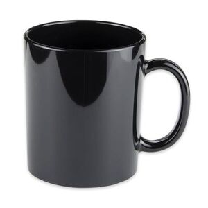 GET TM-1316-BK 12 oz Plastic Coffee Mug, Black, Break Resistant