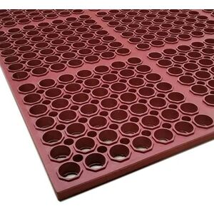 Cactus Mat 3520-R1 VIP Floormate Anti Fatigue Mat - 3 1/4' x 4 7/8', Red