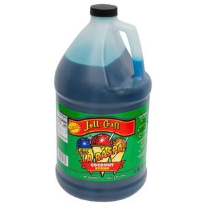 Jell-Craft 10184 1 gal Coconut Snowcone Syrup