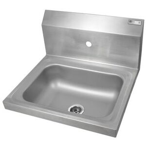 "John Boos PBHS-W-1410-1 Wall Mount Commercial Hand Sink w/ 14""L x 10""W x 5""D Bowl, Basket Drain, Stainless Steel"