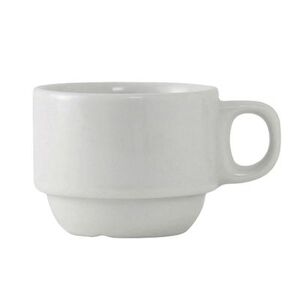 Tuxton ALF-0703 7 oz Alaska/Colorado Cup - Ceramic, Porcelain White