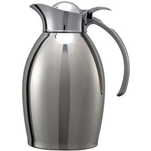 Service Ideas NIC10PS 1 Liter Carafe w/ Vacuum Insulation, Polished Stainless Finish, Silver