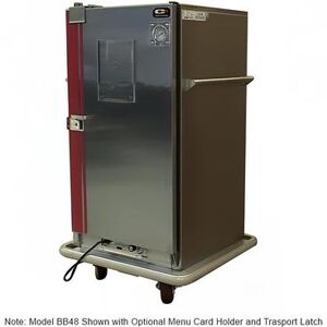 Carter-Hoffmann BB40 Classic Carter Heated Banquet Cart - (48) Plate Capacity, Stainless, 120v, Thermostatic Controls, Stainless Steel