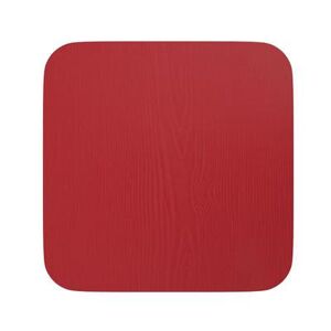 Flash Furniture 4-JJ-SEA-PL01-RED-GG Wood Seat for Metal Chairs or Stools - Resin Wood, Red Finish