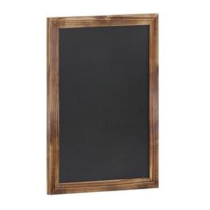 "Flash Furniture HGWA-GDIS-CRE8-852315-GG Wall Mount Chalkboard Sign - 18""W x 24""H, Pine Wood Frame, Brown"