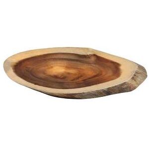 "Tablecraft 11300 Acacia Collection Oval Serving Board - 16"" x 8"", Acacia Wood, Brown"