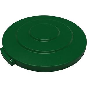 Carlisle 84101109 Bronco Round Flat Top Lid for 10 gal Trash Can - Plastic, Green