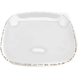 "GET SCS-4-UM 4"" Square Melamine Bread/Side Dish Plate, Urban Mill, White"