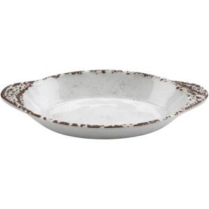 "GET SD-08-FM Oval Side Dish, 8 1/2"" x 4 1/2"", Melamine, French Mill, White"