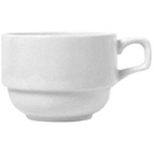 Libbey 911194016 8 oz Stacking Cup w/ Reflections Pattern & Shape, Alumawhite Body, Stackable