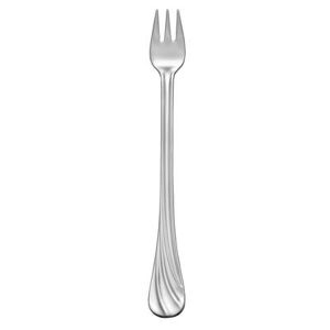 "Libbey 491 029 6 1/4"" Cocktail Fork with 18/8 Stainless Grade, Serenade Pattern, Stainless Steel"
