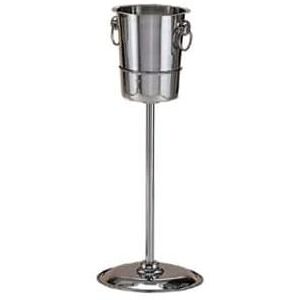 "Libbey 520824 20 1/4"" Wine Bucket Stand, Stainless Steel"