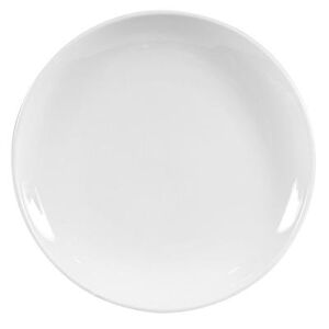 "Libbey 840-423C 8 1/4"" Round Porcelain Plate, Coupe, Bright White, Porcelana"