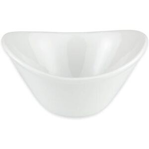 Libbey INF-100 7 oz Oval Porcelain Bowl, Bright White, Infinity