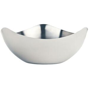 "Libbey TTB-5 Brushed Metal 5 1/2"" Round Tri Tip Bowl w/ 16 oz Capacity - Stainless, Stainless Steel"