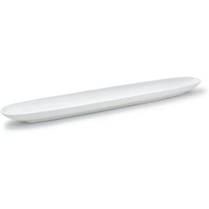 "Front of the House SPT027WHP12 Oval Server - 25"" x 4"", Porcelain, White"