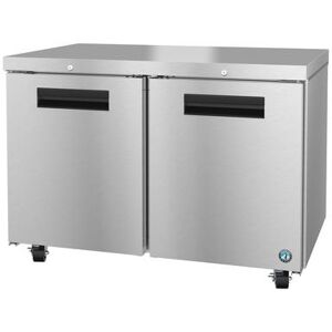 "Hoshizaki UR48B-01 Steelheart Series 48"" W Undercounter Refrigerator w/ (2) Sections & (2) Doors, 115v, Reach-in, Silver"