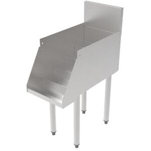 "Perlick TS12LS-STK Raised Liquor Display Unit w/ (5) Steps - 12"" x 24"", Stainless, Silver"