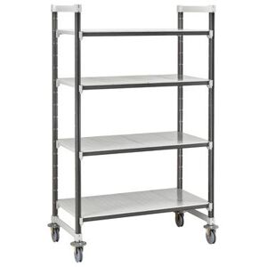 "Cambro EXHD216078S4480 Camshelving Elements XTRA Solid Shelving Unit - 4 Shelves, 60""L x 21""W x 78-1/4""H, Camguard, Gray"