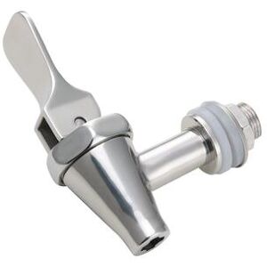 "Service Ideas SSSPIGPS Spigot Assembly - 3 1/4"" x 1 3/8"" x 4 3/4"", Polished Stainless, Silver"