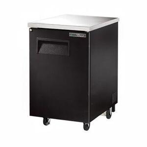 "True TBB-1-HC 23 1/2"" Bar Refrigerator - 1 Swinging Solid Door, Black, 115v True Refrigeration"