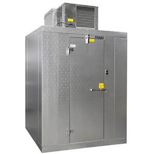 "Master-Bilt QODF1012-C Outdoor Walk-In Freezer w/ Left Hinge - Top Mount Compressor, 10' x 12' x 6' 7""H, Floor"