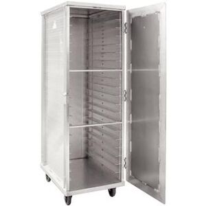 "New Age 97718 Full Height Mobile Cabinet w/ (20) Pan Capacity, Reinforced Door, 3"" Center Guides"