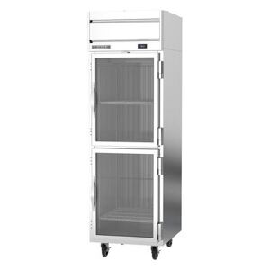 "Beverage Air HRP1HC-1HG Horizon Series 26"" 1 Section Reach In Refrigerator, (2) Right Hinge Glass Doors, 115v, Silver"
