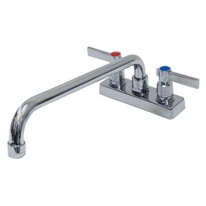 "Advance Tabco K-53 Splash Mount Faucet w/ 12"" Swing Nozzle"