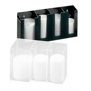 "Cal-Mil 376-13 Lid Organizer w/ (3) 4"" & (1) 5"" Sections, Black"