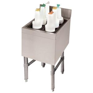 "Advance Tabco CRI-12-12 12"" Underbar Basics Cocktail Station w/ 35 lb Ice Bin, Stainless Steel, 12"" x 21"", 35-lb. Capacity"