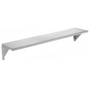 "Advance Tabco TTS-4 Triumph Stationary Solid Flat Tray Slide, 62 2/5"", Stainless, Stainless Steel, 62.375"", Silver"