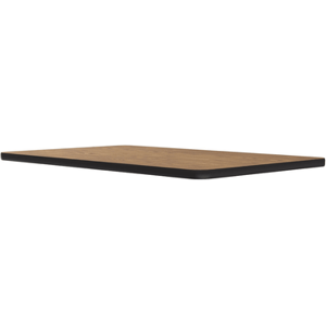 "Correll CT3048-06-09 Cafe Breakroom Table Top, 1 1/4"" High Pressure, 30 x 48"", Oak, Brown, 1.25 in"