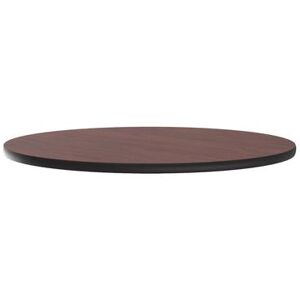 "Correll CT48R-20-09 48"" Round Cafe Breakroom Table Top, 1 1/4"" High Pressure, Mahogany, Red, 1.25 in"