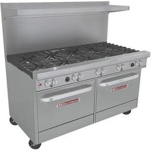 "Southbend 4601AD-2GR 60"" 6 Burner Commercial Gas Range w/ Griddle & (1) Standard & (1) Convection Ovens, Natural Gas, Stainless Steel, Gas Type: NG, 115 V"