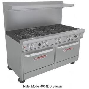 "Southbend 4602AA-2CR 60"" 6 Burner Commercial Gas Range w/ Charbroiler & (2) Convection Ovens, Natural Gas, Stainless Steel, Gas Type: NG, 115 V"