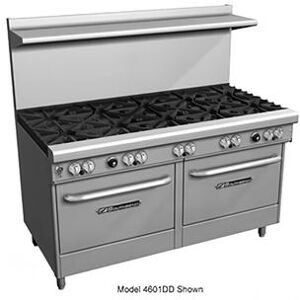 "Southbend 4602AD-3GR 60"" 4 Burner Commercial Gas Range w/ Griddle & (1) Standard & (1) Convection Ovens, Liquid Propane, Stainless Steel, Gas Type: LP, 115 V"