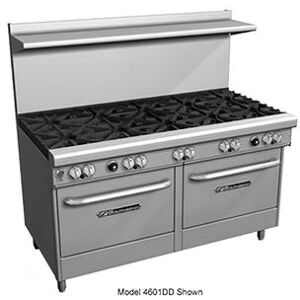 "Southbend 4603AD-3GL 60"" 4 Burner Commercial Gas Range w/ Griddle & (1) Standard & (1) Convection Ovens, Liquid Propane, Stainless Steel, Gas Type: LP, 115 V"