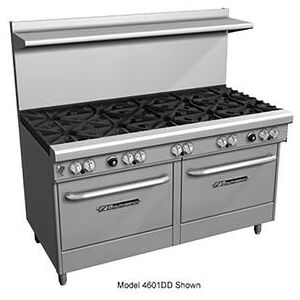 "Southbend 4607AD-2CL Ultimate 60"" 4 Burner Commercial Gas Range w/ Charbroiler & (1) Standard & (1) Convection Ovens, Liquid Propane, Stainless Steel, Gas Type: LP, 115 V"