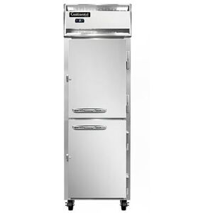 "Continental 1FSNSAHD 26"" 1 Section Reach In Freezer, (2) Solid Doors, 115v, Aluminum/Stainless Steel"