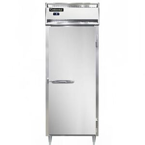 "Continental D1FESNSA 28 1/2"" 1 Section Reach In Freezer, (1) Solid Door, 115v, Silver"