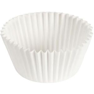 "Hoffmaster 610031 Baking Cup - 1 7/8"" x 1 5/16"", Paper, White, Fluted"