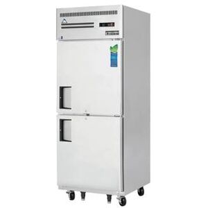 "Everest Refrigeration ESRH2 29 1/4"" 1 Section Reach In Refrigerator, (2) Right Hinge Solid Doors, 115v, Silver"