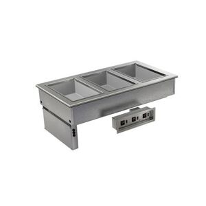 Delfield N8648-FWH Drop-In Hot Food Well w/ (3) Full Size Pan Capacity, 208 240v/1ph, Stainless Steel