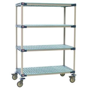 X336PG4 MetroMax 4 Polymer Louvered Shelf Kit - 36""W x 18""D x 68""H, 750 lb. Capacity"