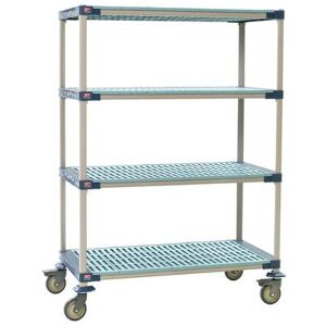 X536PG4 MetroMax 4 Polymer Louvered Shelf Kit - 36""W x 24""D x 68""H, Polymer Grid Shelves"